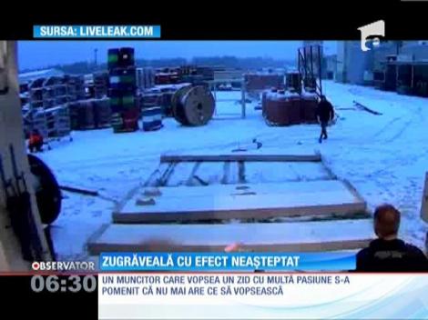 Zugrăveală cu efect neaşteptat