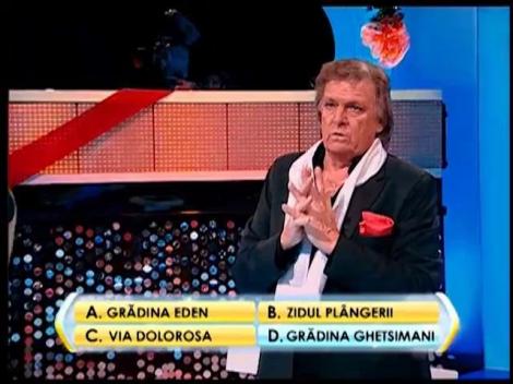 Randul 3: Cum se numeste locul in care ucenicul Iuda il vinde pe Iisus cu un sarut mincinos?