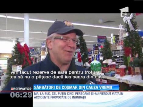 Sărbători cu vreme extremă în Canada şi SUA