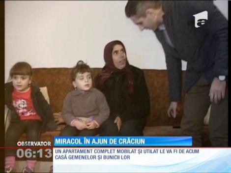 Cele două fetițe din Constanța, care au rămas fără mamă, s-au mutat în casă nouă