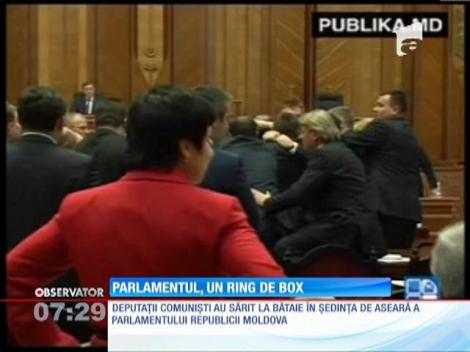 Parlamentarii moldoveni s-au luat la bataie în timpul unei ședințe