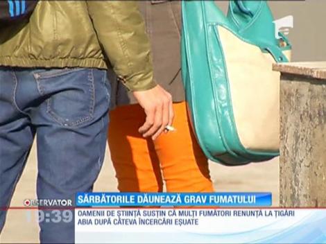 Cei care renunţă la ţigări în ianuarie se reapucă mai greu