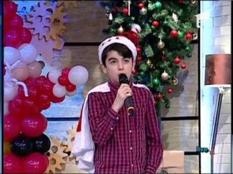 Crăciunul muzical continuă: Omar Arnaout a cântat "Flori de zăpadă", la ”Neatza”