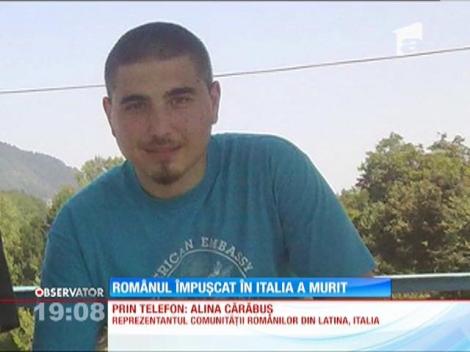 Românul împuşcat în Italia a murit