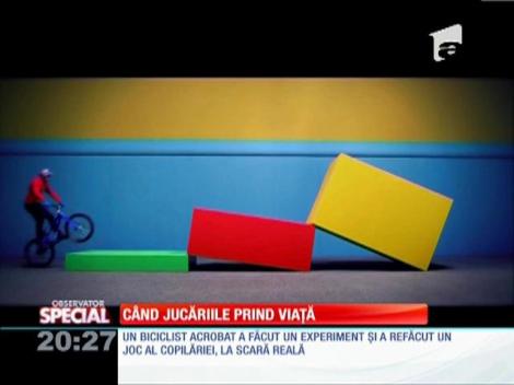 SPECIAL! A refăcut un joc al copilăriei la scară reală