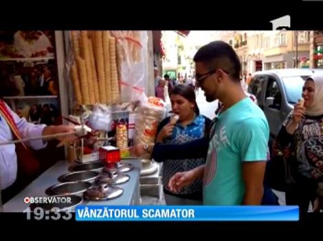 Un vânzător de îngheţată face furori pe Internet cu scamatoriile lui