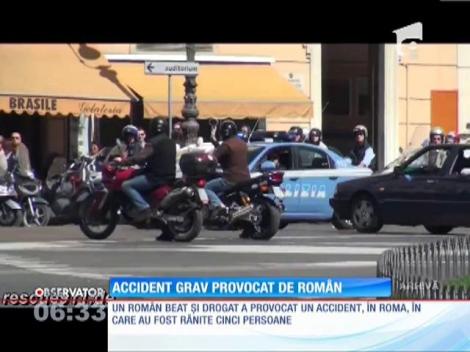 Roma: Grav accident rutier, provocat de un român