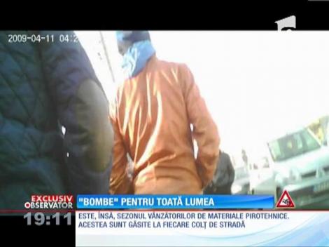 "Bombele" de Revelion se vând la colţ de stradă, fără niciun avertisment