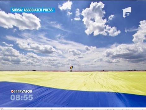 Tricolorul, o imagine impresionanta