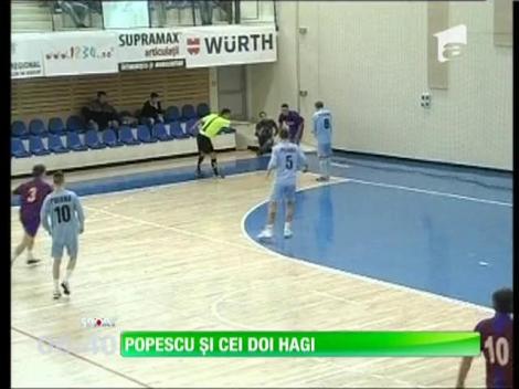Hagi a jucat în echipă cu fiul său Ianis şi cu Gică Popescu la turneul vedetelor de la Braşov