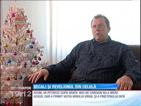 De Revelion, Gigi Becali cântă şi dansează din celulă