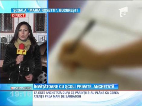 Învățătoare cu școli private, anchetată