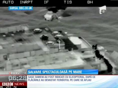 Salvare spectaculoasă în Marea Nordului!