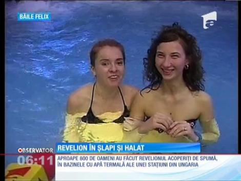 800 de oameni au făcut revelionul acoperiţi de spumă