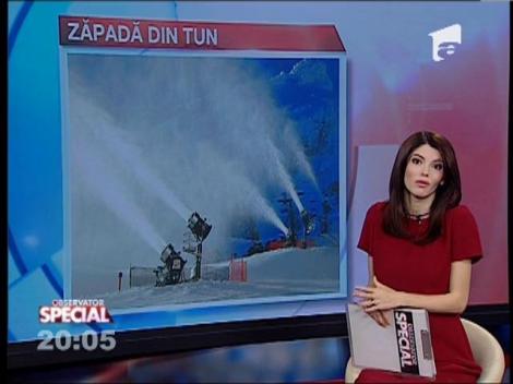 Special! Zăpadă artificială pe pârtii