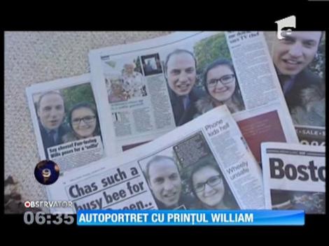 Selfie, la nivel regal! Prințul William s-a pozat, pe stradă, cu o elevă de 12 ani
