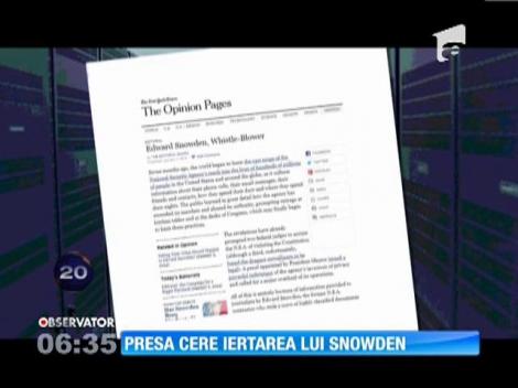 Presa cere iertarea lui Edward Snowden