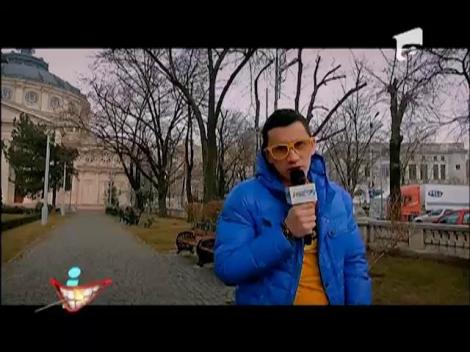 Dl. Rimă, cu pluguşorul prin Bucureşti