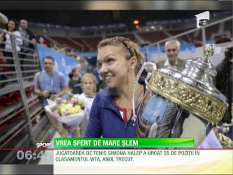 Simona Halep vrea să prindă sferturile de finală la un turneu de Mare Şlem
