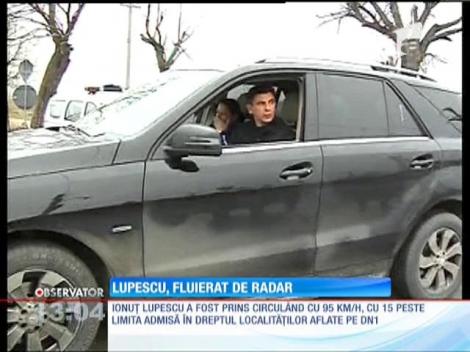 Ionuţ Lupescu, amendat de Poliţia Rutieră