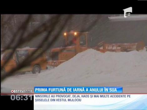 Statele Unite se confruntă cu prima mare furtună de zăpadă a anului