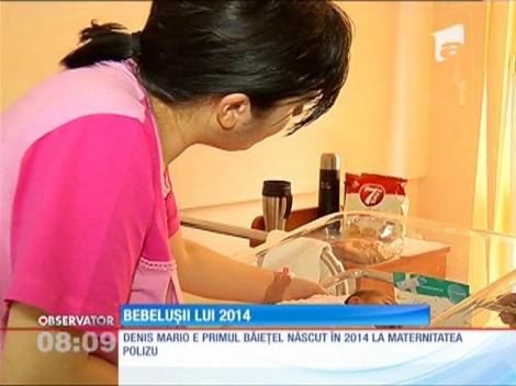 Primul copil venit pe lume în 2014 în Capitală e un băieţel