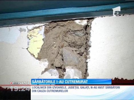 Localnicii din Izvoarele n-au avut sărbători din cauza cutremurelor