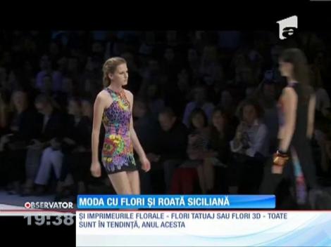Moda cu flori și roată siciliană