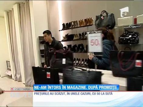 Imediat după sărbători, magazinele au afișat primele promoții