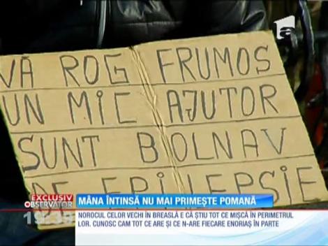 EXCLUSIV: Nici cerşitul nu te mai scoate din foame! Indiferent de poveste, mâna intinsă rămâne goală