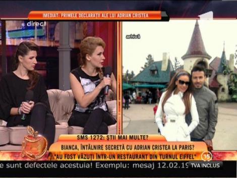 Bianca, întâlnire secretă cu Adrian Cristea la Paris!