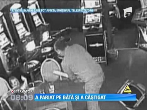 Bataie cu bâte într-o sala de jocuri