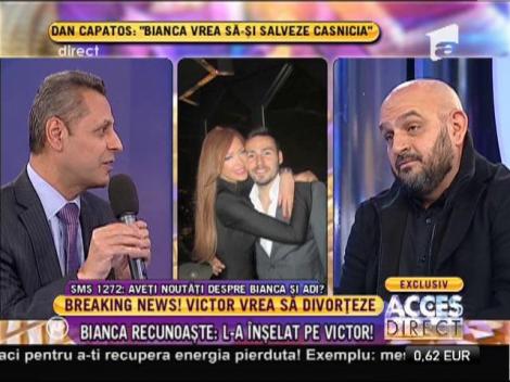 Mesajul lui Victor Slav, dupa ce a aflat că Bianca l-a inselat!