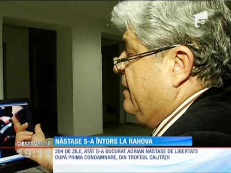Adrian Năstase s-a intors la penitenciarul Rahova