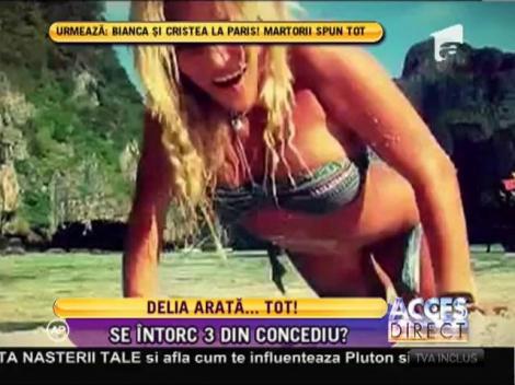 Se întoarce Delia Matache gravidă din vacanță? E sexy, e frumoasă, e posibil!