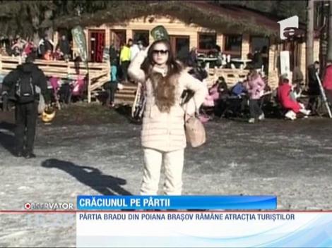 Pârtia Bradu din Poiana Braşov rămâne atracţia turiştilor
