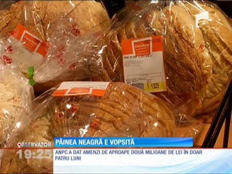 Pâinea neagră e vopsită! Controalele autorităţilor au scos la iveală pâine falsificată