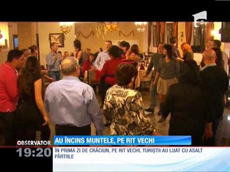 Răsună muzica rusească în Carpaţi! Crăciunul pe rit vechi a adus mulţi turişti în România