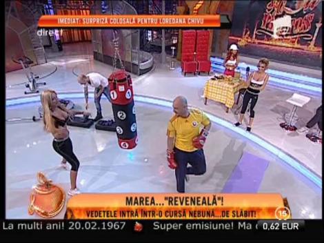 Mihai Mitoseru şi Loredana Chivu, cel mai tare meci de box