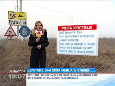 Un deputat şi-a dat soţia afară din casă, cu tot cu copilul de şase ani