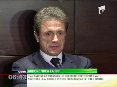 Ioan Andone candidează la preşedinţia FRF