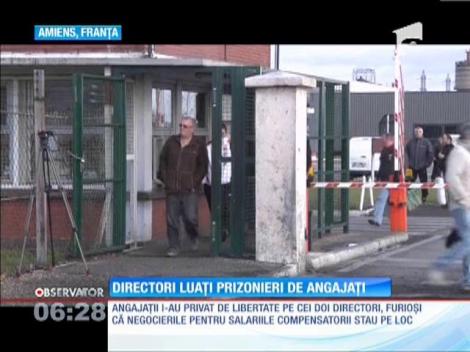 Muncitorii unei fabrici de anvelope din Franţa au luat prizonieri doi directori