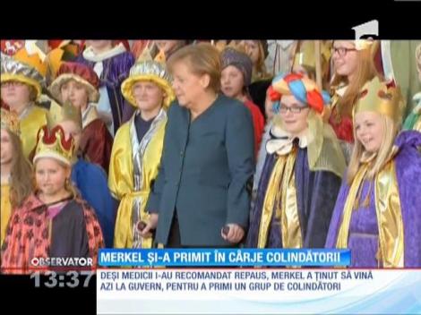Angela Merkel s-a întors la lucru