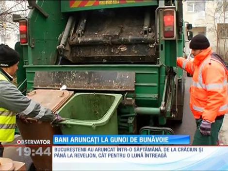 Tone de mancare sunt aruncate la gunoi, dupa sarbatori.