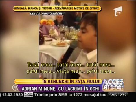Adi Minune, cu ochii în lacrimi! Fiul său l-a adus în această stare!