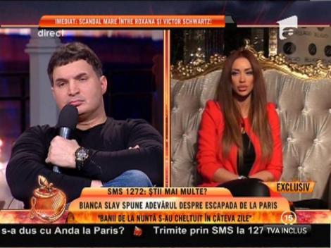 Bianca: "Banii de la nuntă s-au cheltuit în câteva zile"