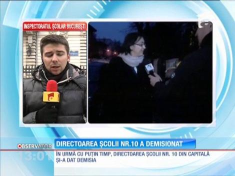 Directoarea şcolii nr.10 a demisionat