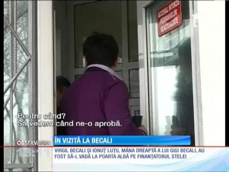 Ionuţ Luţu, în vizită la Becali