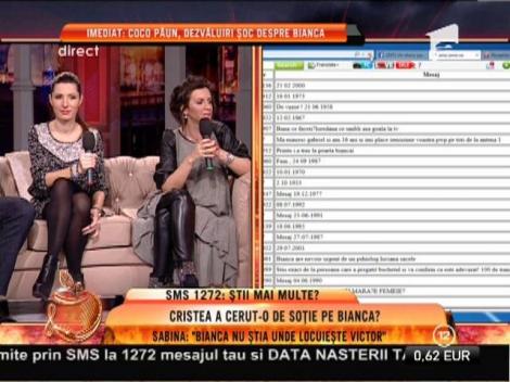 Sabina Ivanică: "Bianca nu ştia unde locuieşte Victor!"