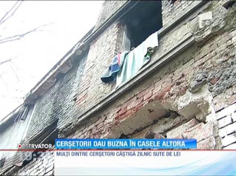 Cerşetorii din Bucureşti dau buzna în casele părăsite